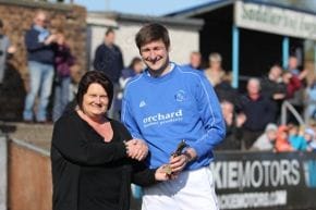 Forfar Athletic Supporters Away Player of the Year - Chris Templeman 20120428 Award 4 Away Player